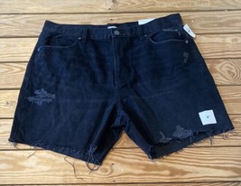 Old Navy NWT Women’s 5” Cut off Jean Shorts size 14 Black R7 - £13.17 GBP