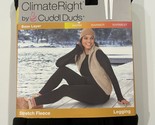 Climate Right Cuddl Duds Women&#39;s Stretch Fleece Leggings Black Size Large - £6.95 GBP