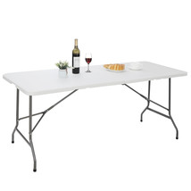 6Ft Portable Folding Table Indoor Outdoor Picnic Camping Dining Party - £82.38 GBP