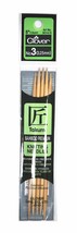 Clover Takumi Bamboo 5 Inch Double Point Knitting Needle Size 3 - £11.02 GBP