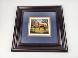 VIntage Man O&#39; War Race Horse Art Print by Fair Play Professionally Framed - £54.60 GBP