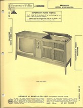 Sams Photofact - Set 852 - Folder 1 - Nov 1966 - Bradford Model WGEC-60459A - £17.09 GBP