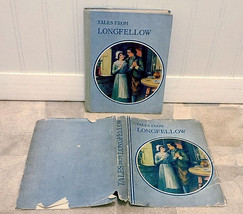 Tales From Longfellow 1917 w/ Rare Dust Jacket! Children’s Classics Color Plates - £29.69 GBP