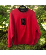 VTG 90s Top Stitch Morning Sun Cardinal Bird Sweater Womens XL Red Sweat... - $25.69