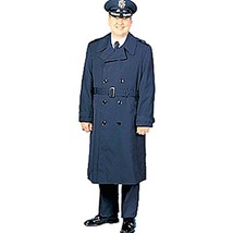 Usaf Us Air Force Dscp Blue All Weather Trench Over W/O Liner Coat 42XL - £35.04 GBP