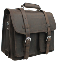 Vagarant Heavy C.E.O. - 17 in. Classic Full Leather Briefcase Backpack L01 - £228.35 GBP