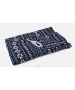 Pure Warmth Microplush Electric Heated Warming Throw Blanket Navy Blue F... - $47.49