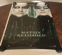 The Matrix Reloaded Rolled Movie Poster SS Neo Trinity Carrie Ann Moss K... - $37.04