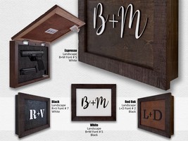 Hidden Gun Storage Wall Art – Personalized Concealment Case with 3D Init... - $81.97 CAD+