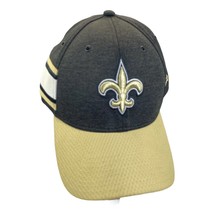 New Orleans Saints Cap Hat Black Gold Size L-XL New Era 39Thirty NFL Log... - £23.39 GBP