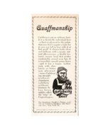 1959 Carlsberg Beer Advertisement Brewery Vintage Quaffmanship New York ... - $28.07 CAD