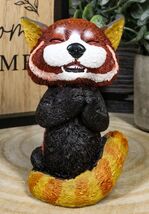 Sinister Pets TeeHee Grinning Red Panda Figurine 4"Tall Whimsical Comica... - $17.99