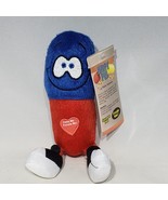 Just for Laughs Contageous Giggling Red Blue Happy Pill Plush 6.5&quot; Teste... - £7.95 GBP