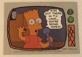 The Simpson’s Trading Card 1990 #53 Bart Simpson - $1.97