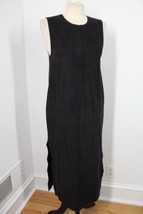 Hemsmith NYC S Black Faux Suede Sleeveless Tank Maxi Dress - £37.25 GBP