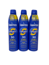 Coppertone Sport Sunscreen Spray SPF 30 Family Size 8.3 Oz (3 Pack) - £15.63 GBP