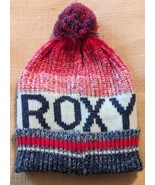 ROXY Adult Beanie Multicolor Knitted Fleece Lined Winter Stocking Cap W/... - $12.86