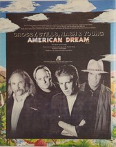 1988 Print Ad Crosby Stills Nash &amp; Young New Album American Dream - $20.44