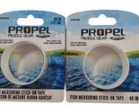 Lot of Two Propel Paddle Gear-Fish Measuring Tape -Stick-On 48&quot; Water Re... - $12.86