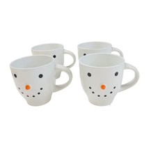 Royal Norfolk Snowman Coffee Mug Cup Holiday Christmas Smiley 3D Nose - £39.10 GBP