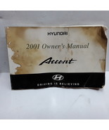 2001 Hyundai Accent Owners Manual - $68.66 CAD