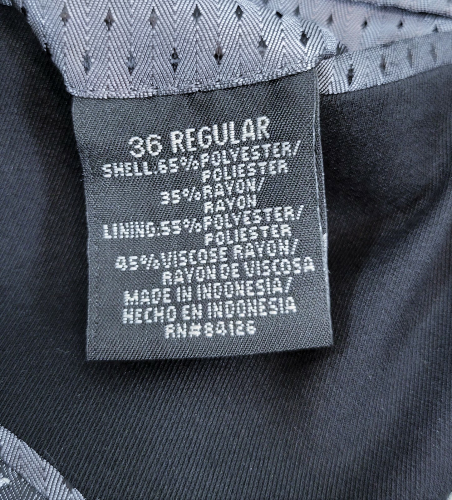 V2) Men's J. Ferrar Solid Black Suit Jacket Modern Fit 36 Regular Item image 8