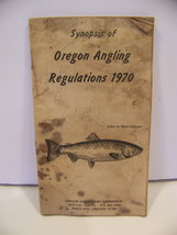 Vintage 1970 Synopsis Of Oregon Angling Regulations 3 3/4&quot; X 6 1/2&quot; Fishing - £10.66 GBP