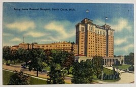 Percy Jones Sanitarium General Hospital Battle Creek,Michigan Linen Postcard - £11.98 GBP