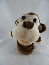 KellyToy Monkey Puppet Large Sparkle Eyes Plush 11&quot; Stuffed Animal - £7.76 GBP
