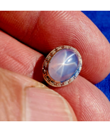 Earth mined Star Sapphire Deco Pin Gatsby era Antique Platinum 14k gold ... - $106,004.38 MXN