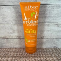 Alba Botanica Very Emollient Cream Shave in Mango Vanilla 8 oz.  - £8.67 GBP