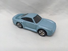 Hot Wheels 1987 Light Blue Porsche Toy Car 2 1/2&quot; - £19.34 GBP