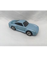 Hot Wheels 1987 Light Blue Porsche Toy Car 2 1/2&quot; - £19.37 GBP