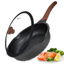 Vinchef Nonstick Deep Frying Pan Saute Pan with Lid, 12in/5.5Qt Fry Pan,... - $30.56 Vinchef Nonstick Deep Frying Pan Saute Pan with Lid, 12in/5.5Qt Fry Pan,... - $30.56