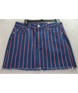 American Eagle Outfitters Skirt Womens 10 Multi Striped High Rise Super ... - €23,49 EUR