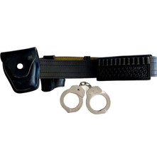 Sheriff Leather Police Belt Jay-Pee Antique Original w/ Handcuffs No Key BAGS1 - £160.25 GBP