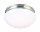 9 in. Brushed Nickel Finish LED Flush Mount IPF3011L-3/BN Frosted Acryli... - $23.66