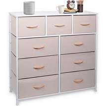 Wide Drawer Dresser Storage Organizer 9-Drawer Closet Shelves, Sturdy St... - $190.99