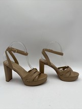 Naturalizer Nevena Womens Open Toe Ankle Strap Heels Beige Size 8M - £25.90 GBP