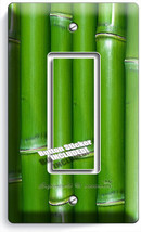 Green Lucky Bamboo Single Gfci Light Switch Wall Plate Room Home Feng Shui Decor - £8.23 GBP