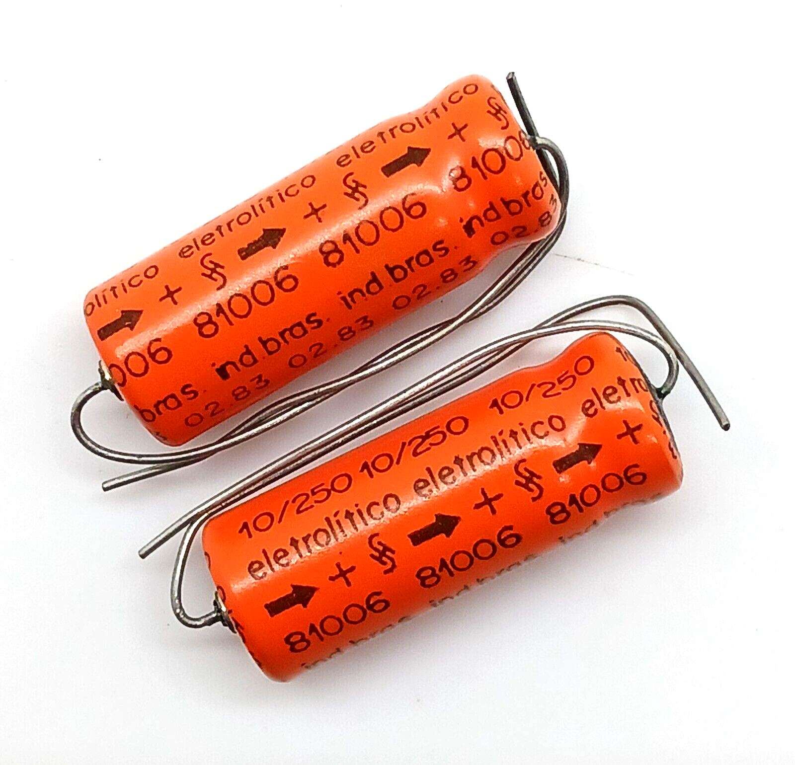 Unbranded Capacitors 10/250 81006 02.83 2 Pc Lot - $9.99