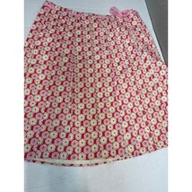 J.Crew Spring Summer Skirt Pink White Adjustable Waist Floral Cotton Wom... - $29.95