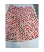 J.Crew Spring Summer Skirt Pink White Adjustable Waist Floral Cotton Wom... - $551.23 MXN