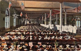 Maron Indiana Soldiers Home Mess Hall Postcard 1911 - £7.14 GBP