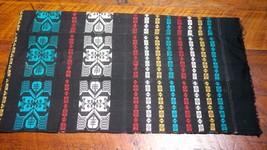 Vintage Mid Century Southwestern Abstract Pattern Cotton Fabric 31” x 72” - £31.85 GBP