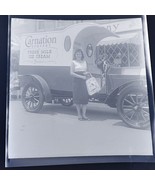 Vintage Photo Negative 1940s Or 50s Carnation Company Milk Truck - $192.65 MXN