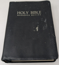 Holy Bible KJV Giant Print Reference Red Letter Nelson Genuine Leather 556 1976 - $19.59