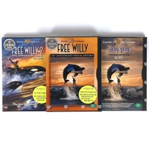 Free Willy 1 &amp; 2 Korean Factory Sealed DVD Snapper Set of 3 Korea - $59.40