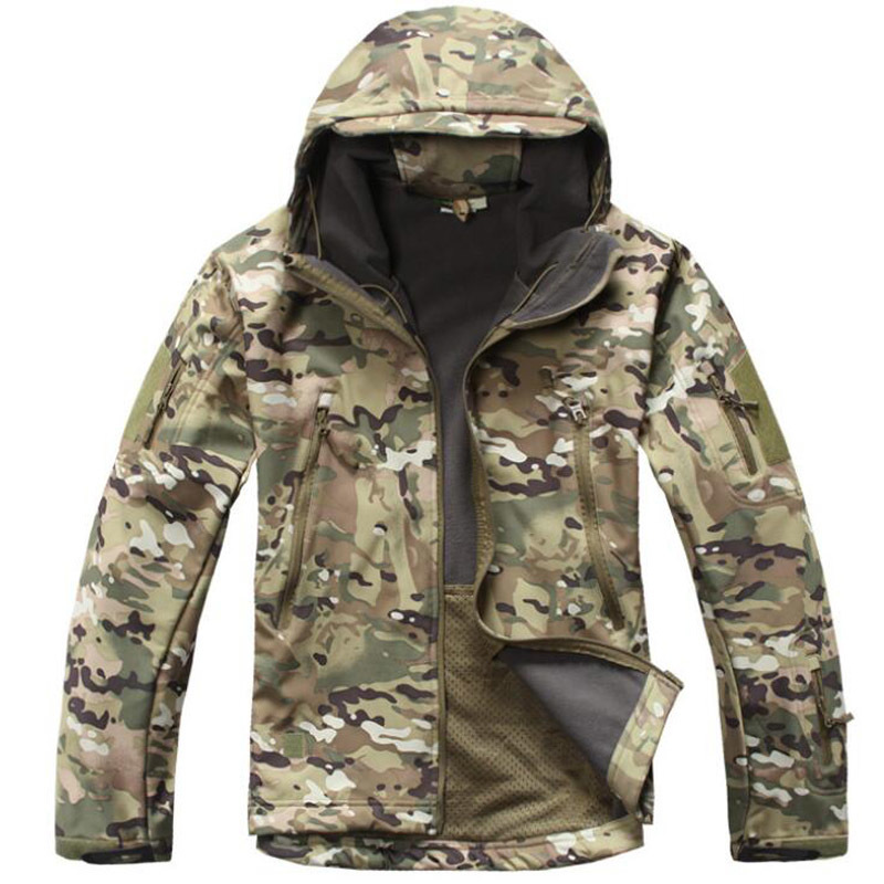  Jacket Men Outdoor  Waterproof Soft  Jackets Mens Winter Warm Fleece Flight Coa - $108.63