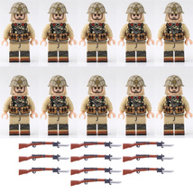 10pcs WW2 Imperial Japanese Army Soldiers Minifigure Toys Gift - £18.97 GBP